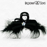 BROADWAY GEMS Hairclamp Plastic with Feather