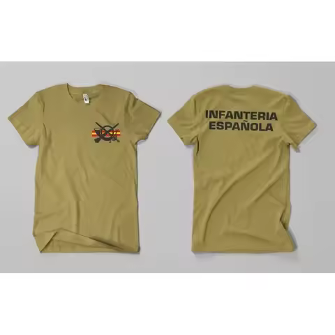 Spain INFANTERIA ESPAÑOLA Men T-Shirts Short Casual 100% Cotton Shirts Size S-3XL