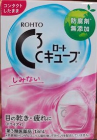 日本version 樂敦C3 隱形眼鏡專用眼藥水 無冰感 無防腐劑