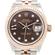 （現貨）全新26年Date ROLEX勞力士  279171 女裝日誌型 LADY DATEJUST 鑲鑽巧克力色錶面 鑲鑽 羅馬數字IX CHOCOLATE SET WITH DIAMONDS 27