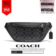 [Authentic] Coach Warren Belt Bag In Signature Canvas - QBMI5  [NWT - New With Tag &amp; Receipt]