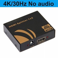 ตัวแยก HDMI แยก2.0 HDMI 4K 60Hz พร้อมสาย Audio ไฟเบอร์ออพติคดิจิตัลแยก1X2 HDMI 4K 30Hz สำหรับ PS5 PS