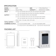 New !! Power Bank Orsen by Eloop E65 ชาร์จเร็ว PD 100W 3 พอร์ต Type-C และ 2 USB-A Super Charge Power