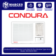Condura 2.0HP Remote Controlled 6X Plus Window Type Non Inverter Aircon WCONH019EE1
