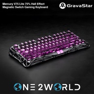 GravaStar Mercury V75 Lite 75% Gaming Keyboard – Hall Effect Magnetic Switches, Rapid Trigger, Hot-S