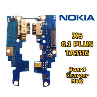 Board Charger Connector for Nokia X6 Plus 6.1 TA116 New Charging Board