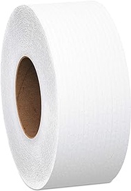 Scott Essential Jumbo Roll (JR) Commercial Toilet Paper (07223), 1-PLY, White, 12 Rolls/Case, 2,000' / Roll