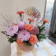 開幕展場鮮花桌花盆花籃禮|文青奧勒岡花束 內湖南港永生花乾燥花