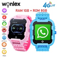 Wonlex 2024 KT12S 4G kids smart watch video call Android 8.1 SOS call GPS Location Tracker Smart phone Watch for childen WhatsAPP