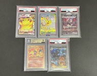 PSA10 BGS10 Pokemon Card 比卡超 噴火龍 黑噴火龍 X噴 太晶 金10 寶可夢卡牌 PSA 評級卡 鑑定卡 Pikachu Charizard Gengar
