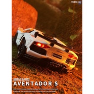 Lamborghini Roadster 1:32 Aloi Model Kereta Bunyi dan Cahaya Tarik Belakang Mainan Simulasi Model Ke
