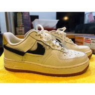 NIKE Nike Air Force 1 斷勾  卡其 黑 鴛鴦 休閒鞋  近全新