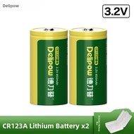 Delipow | CR123A 3.2v Camera Compatible Rechargeable Battery Set
