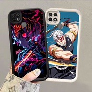 GK-20 Demon Slayer2 Black and White Silicone Casing for OPPO Realme A15 A35 C12 C25 C25S C15 A15s 20