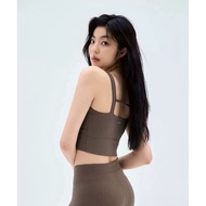ANDAR Aircooling Sports Underwear Yoga Wear Casual Striped Top Breathable Fitness Pilates