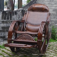 Rattan Real Rattan Rocking Chair Rattan Chair Leisure Adult Chair Indoor Lazy Elderly Leisure Chair Rocking Recliner PY4
