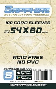 Red Glove - 100 Sapphire Sleeves Sand 54 x 80 Spsand