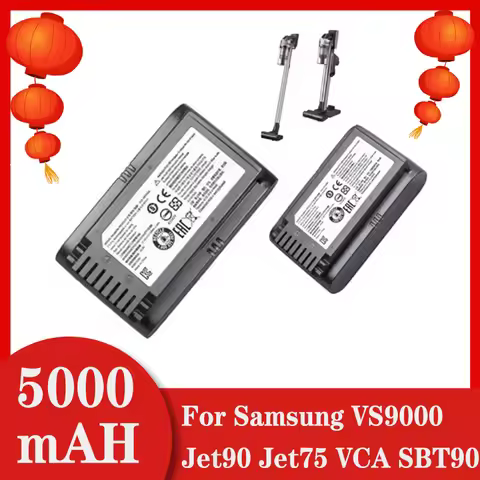 100% New Sweeper Battery 21.6V 5000mAh VCA-SBT90 for Samsung Vs9000 Jet90 Jet75 Cordless Handheld Va