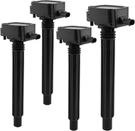Ignition Coil Pack UF751 Set of 4 Compatible with Jeep Cherokee Compass Renegade, Fiat 500X Dodge Da