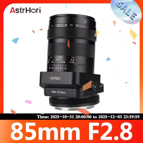 AstrHori 85mm F2.8 Full Frame Macro Tilt Lens Manual Focus Prime Camera Lens for Nikon Z Sony E Cano