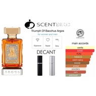 💯 Original Argos Triumph Of Bacchus Decant - 3ml / 5ml / Decant / Travel Spray Perfume