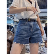 jeans women y2k jeans High-Waist A-Line Denim Shorts - Plus Size for Women