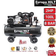 Europa HILT Air Compressor|Compressor Angin EA512-15A 2HP 100L 8 BAR/EA652-22C 3HP 120L 8BAR