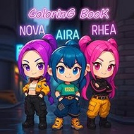 Idol Guardians: Fantasy K-Pop Inspired Coloring Book: 110 Fun Pages Large 8.5 x 11 in for Teens & Ad