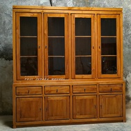 BUFET PARTISI LEMARI PAJANGAN LEMARI BUKU LEMARI DAPUR KAYU JATI ASLI JEPARA
