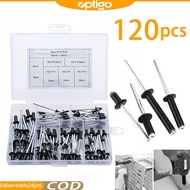 120pcs/set Aluminum Riveter Nail Size M2.4/M3.2/M4 Rivet Rivet Rivet