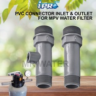 Inlet & Outlet PVC Connector Set For MPV Water Filter For Outdoor Sand Water Filter
