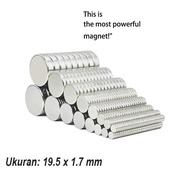 Round Magnet 19.5x1.7mm Powerful Neodymium 19.5x1.7 mm Multifunction Super Strong N35 NdFeB 19.5x1.7