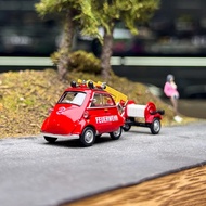 AR Box 1/64 BMW Isetta Fire Engine Set Alloy Diecast Car Model Toy Birthday Gift