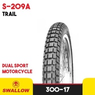 BAN LUAR MOTOR SWALLOW TRAIL S-209 RING 17 UK 300-17 TUBETYPE