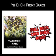 Yugioh - Mathmech Deck - 1-Sided Print (60 Cards)