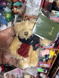正品絕版收藏英國圍巾哈洛德 百貨harrods小熊玩偶吊飾鑰匙圈原價6.95歐
