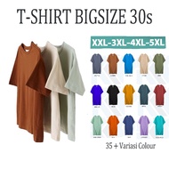 T-SHIRT JUMBOPOLOS BIGSIZE T-SHIRT XXL-4XL-5XL COTTON COMBED 30s PREMIUM
