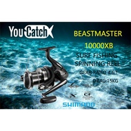 YOUCATCH SHIMANO fishing reel BEASTMASTER 10000XB Surf Fishing Spinning Reel WITH 1 Year Local Warranty &amp; Free Gift