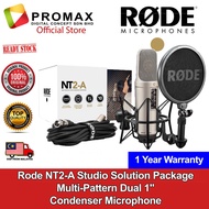Rode NT2-A Studio Solution Package Multi-Pattern Dual 1" Condenser Microphone Rode Malaysia 1Year Wa