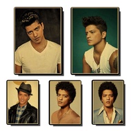 Singer Bruno Mars vintage posters Prints Wall Painting high Quality Decor Poster Wall Painting Home Decoration