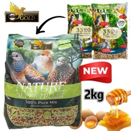 Ready Stock🔥Premium Gold Clean Seeds Mixed Millet Bird Food 3320/ Makanan Burung 2kg