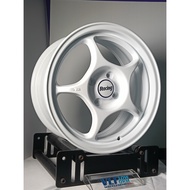 [1SET] ENKEI RPO1 15X7 4H100 ET38 - Glossy Silver, White