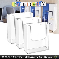 Acrylic Brochure Wall Mount A4/A5 Flyer Brochure Holder Magazine Literature Holder Kad Pemegang Dind
