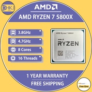 USED AMD Ryzen 7 5800X R7 5800X 3.8 GHz Eight-Core 16-Thread CPU Processor 7NM L3=32M Socket AM4