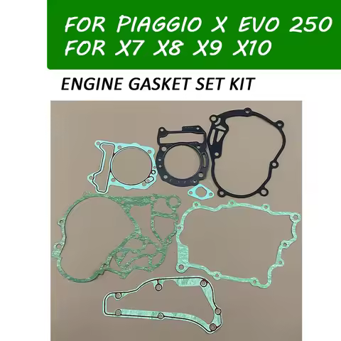 For Piaggio X7 125 IE X8 X9 X10 X EVO 250 EURO 3 Accessories Gearbox Stator Crankcase Oil Tank Pan T