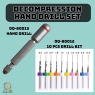 Diqin DQ-80013 Decompression Hand Drill Double Bearing Self-Rotating Twist DQ-80012 Tungsten Steel D