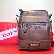 Kickers Leather Sling Bag Original Genuine Leather 89249