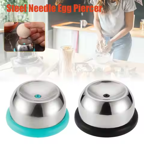Egg Piercer, Stainless Steel Needle Egg Hole Puncher Eggs Poacher Endurance Hole Seperater Bakery Ki