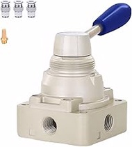 Hand Lever Valve AirTAC 4HV210-08 1/4" PT 4/2 Way Pneumatic Air 2 Position 4 Way Rotary Manual Contr