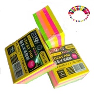 Aplus Sticky Pad 5 cyber colour 80’s/Aplus Neon Colour Sticky Pad / Stick Note2*2/ 3*3